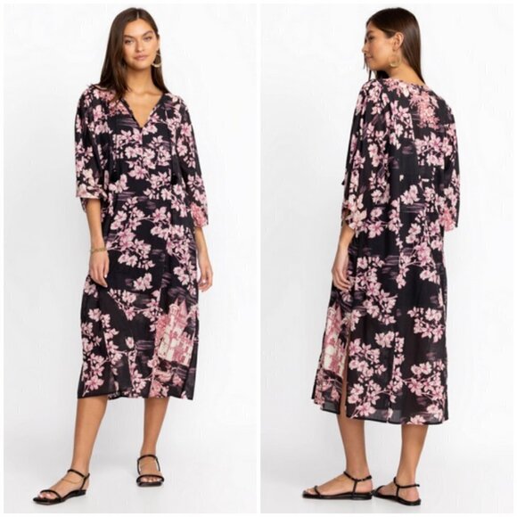 💕JOHNNY WAS💕 House On The Hill Kaftan Dress ~ Large - Picture 1 of 14